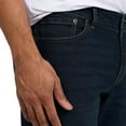 thumbnail image 4 of Jeans IZOD para hombre, corte recto, estilo clásico con 5 bolsillos, azul oscuro, 4 of 7
