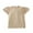 Beige, variant on HAiming Childrens Girls Ruffle Puff Short Sleeve T-Shirt Summer Solid Color Round Neck Casual Tops Loose Blouse