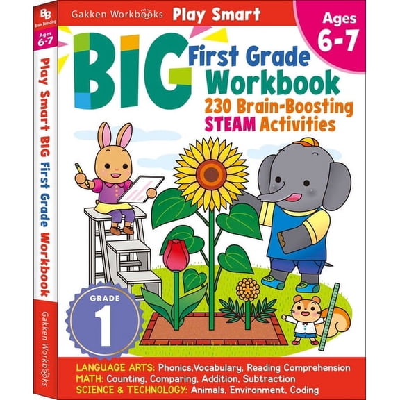 Play Smart Play Smart Big First Grade Workbook: 256 Pages, Ages 6 to 7, (Paperback)