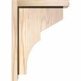 thumbnail image 3 of 5 1/2"W x 10"D x 14"H Monterey Smooth Corbel w/Backplate, Douglas Fir, 3 of 9