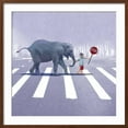thumbnail image 2 of Art.com Elephant Crossing Art Print by Nancy Tillman, Brown Frame Wall Art, 29" x 29", 2 of 5