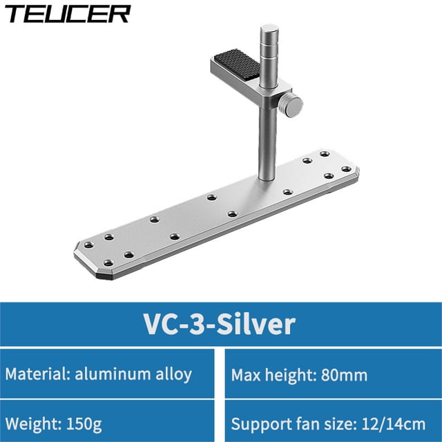 VC-3 Dual Pillar Graphics Video Card Bracket PC Case DIY Accessories Aluminum Alloy GPU Support Bracket For 12/14cm Fan VC-3 S