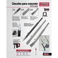 thumbnail image 2 of Cincel para concreto Urrea SDS Plus canal 250 x 22 mm 87G22, 2 of 3
