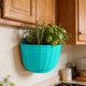 thumbnail image 5 of Lekihaqq Rattan Textured Wall Mounted Flower Pot Plastic Planter Hanging Plant Pot Home Decor Indoor Outdoor Wall Planter Potted Plant Container, 5 of 7