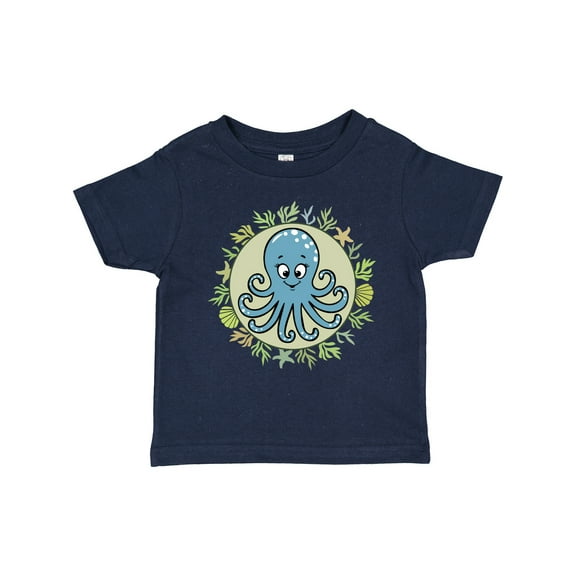 Inktastic Octopus Cute Ocean Sea Creature Boys or Girls Toddler T-Shirt