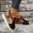 thumbnail image 5 of Women Orthopedic Platform Wedge Sandals 2026 Summer Comfortable Dressy Sandals Open Toe Ankle Strap Espadrilles Platform Beach Sandals, 5 of 5