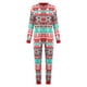 thumbnail image 2 of Pijamas de Navidad para la Familia Odeerbi Trajes A Juego Mujer Mamá Impreso Manga Larga O-Cuello Cremallera Mono ODB190178, 2 of 9