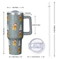thumbnail image 2 of 40oz Christmas Tree Tumbler with Lid and Straw, Stainless Steel Cup with Handle Snowman Travel Mug, Holiday Presents, 2 of 4