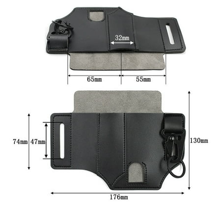 

GiliGiliso Multifunctional Belt Cover Tool Cover Flashlight Cover Knife Cover Waist Hanging Leather Cover