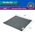 thumbnail image 2 of Coolaroo On the Go Elevated Pet Bed Replacement Cover, King, Steel Gray, 2 of 5