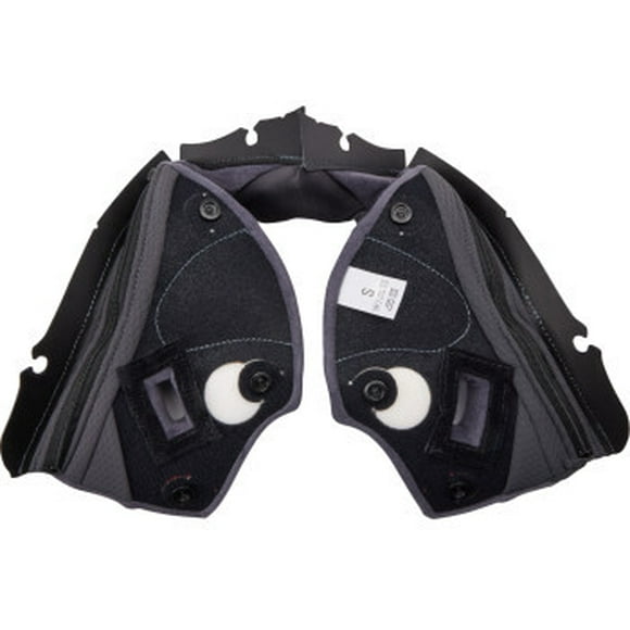 AGV Pista GP RR Helmet Cheek Pads Gray | Yellow X-Large