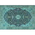 thumbnail image 1 of Ahgly Company Indoor Rectangle Persian Light Blue Traditional Area Rugs, 2' x 5', 1 of 4