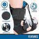 thumbnail image 2 of Bota de soporte para el pie con férula nocturna para fascitis plantar, tendón y pantorrilla, estiramiento del hueso del talón Sp, 2 of 5