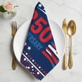 thumbnail image 2 of 250 Year American Anniversary Flag Cloth Napkins, Blue USA Stars Washable and Reusable Dinner Napkins Set of 4, Table Napkin for Kitchen Party Birthday Wedding Hotel Housewarming 20"x20", 2 of 9