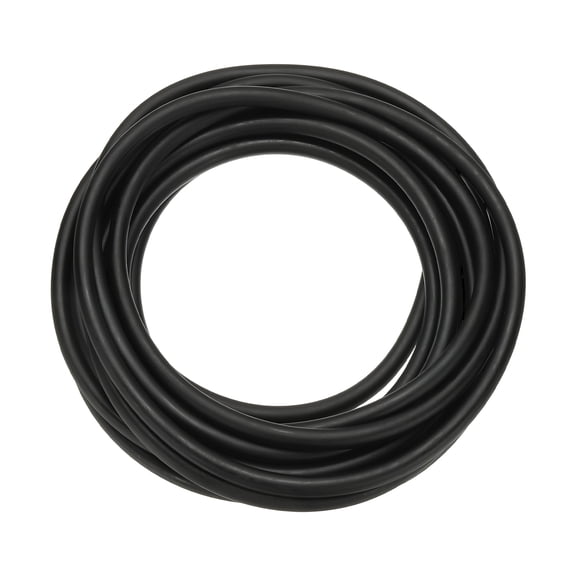 Uxcell 19 Ft(6M) Rubber Tubing, 1/8"(3mm) ID 1/4"(7mm) OD Sling Shot Natural Latex Rubber Tubing for Exercise Stretching Laboratory Home Hose, Black