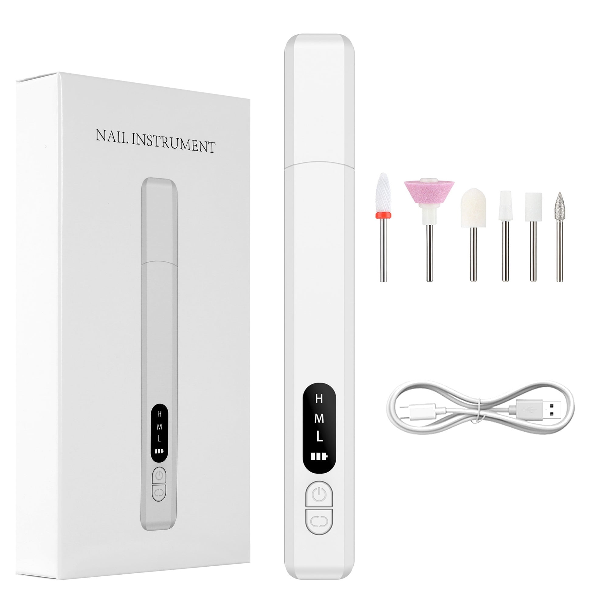 Electric Nail Polisher Drill Bits Professional Nails Grinding Polishing Dead Skin Removal Art Sanding File Pen Manicure Machine