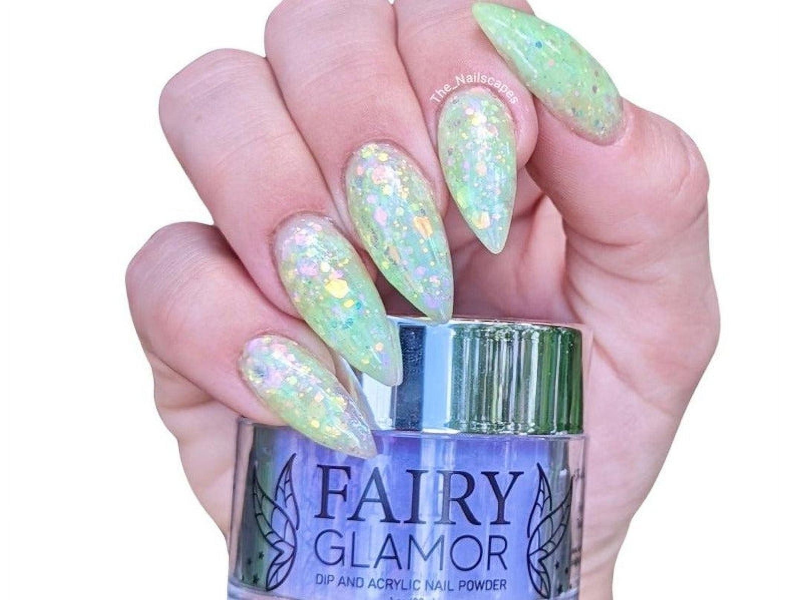 How to Apply Chunky Glitter Dip Nail Powder - Fairy Glamor