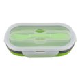 thumbnail image 4 of Lunch Box Fold Able Picnic Food Silicone Container Telescopic Stretchable with Fork Fruit, 4 of 8