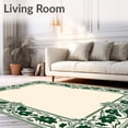thumbnail image 2 of ODIKA 6'x9' Machine Washable Non-Slip Area Rug, Enchanted Garden Blossom Elegant Aristocratic Treasure High Traffic Rug, Beige, 518976, 2 of 7