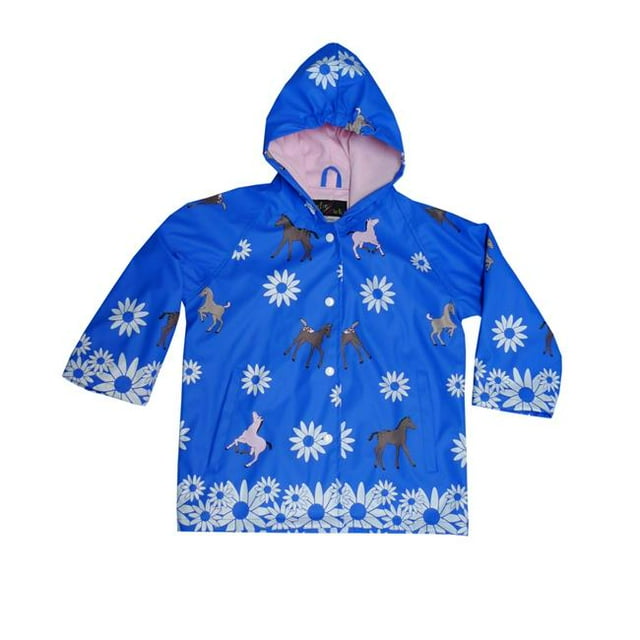Foxfire FOX-601-24-5 Imperméable Bleu pour Enfants avec Poney - Taille 5