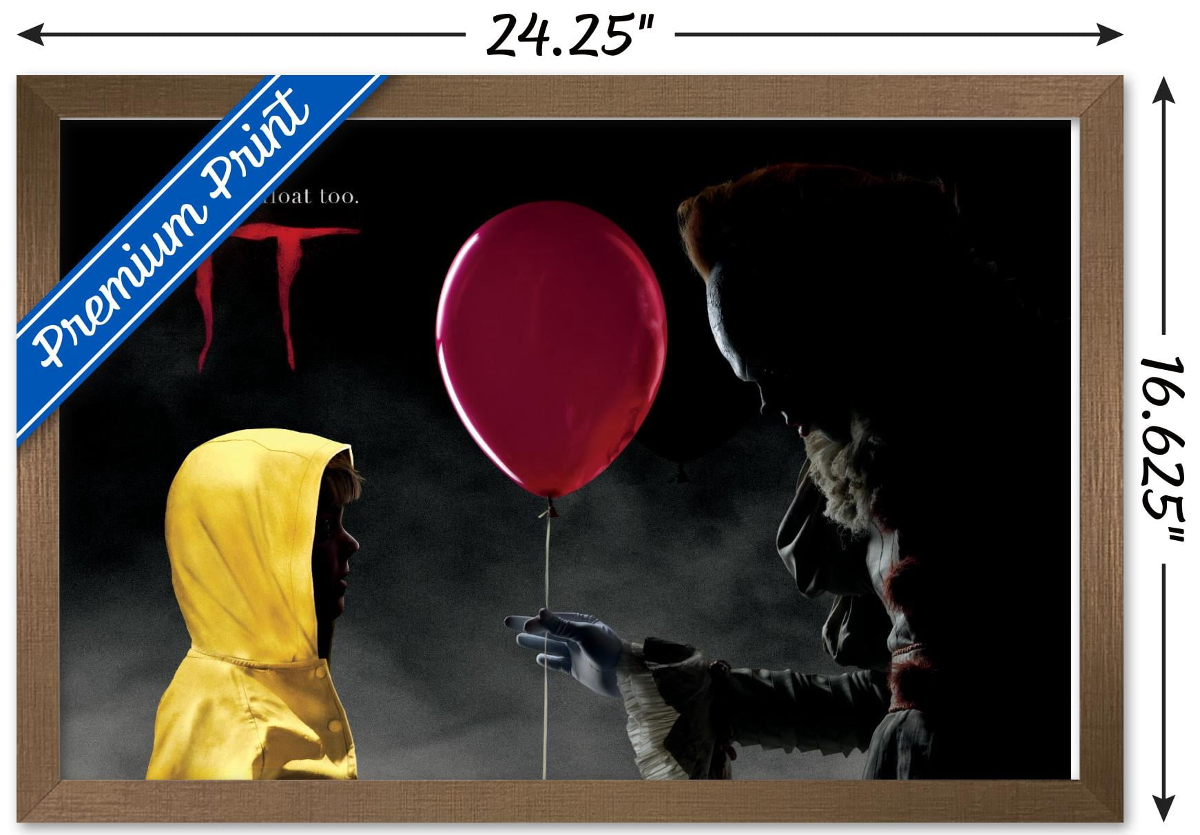 IT - Profiles Wall Poster, 14.725" x 22.375", Framed
