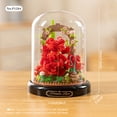 thumbnail image 4 of HZLKADAQ Eternal Flower Building Blocks with Display Dome - DIY Artificial Flower Bouquet Set, Forever Blooming Floral Model, Ideal Gift for Valentine's Day,Mother's Day,Birthday, 4 of 8