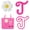 J, variant on CHUNTIAN Mtiy rain 3pcs Charms for Bogg Bag Accessories,Pink Letter and Flower Charms Compatible with Bogg Bag, Accessories Charms for Simple Modern Beach Bag (K)