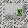 thumbnail image 2 of Minecraft Kids Bed-in-a-Bag Full Bedding Set w/ Reversible Comforter, Gaming Bedding, 2 of 7