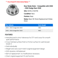 thumbnail image 2 of Rear Brake Rotor - Compatible with 2000 - 2002 Dodge Ram 3500 2001, 2 of 2