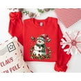 thumbnail image 3 of Cute Snowman Christmas Sweatshirt | Festive Winter Holiday Pullover, 3 of 8
