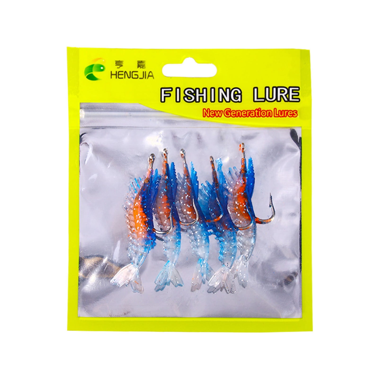 Xingzhi Soft Luminous Shrimp Lure Set Soft Artificial Shrimp Lure Saltwater  Bass Trout Catfish Salmon
