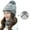 Gray-4PCS, variant on Women Winter Hat Set of 3, Warm Knit Beanie Hat Scarf Mask Set with Fleece Lined Skull Caps Neck Scarves