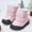 Pink, variant on Hook Loop Low Cut Boots Cloth Snow Boots Kids Winter Shoes Girls Boys Outdoor Boots Girls Cowboy Boots Size 2-2.5 Years