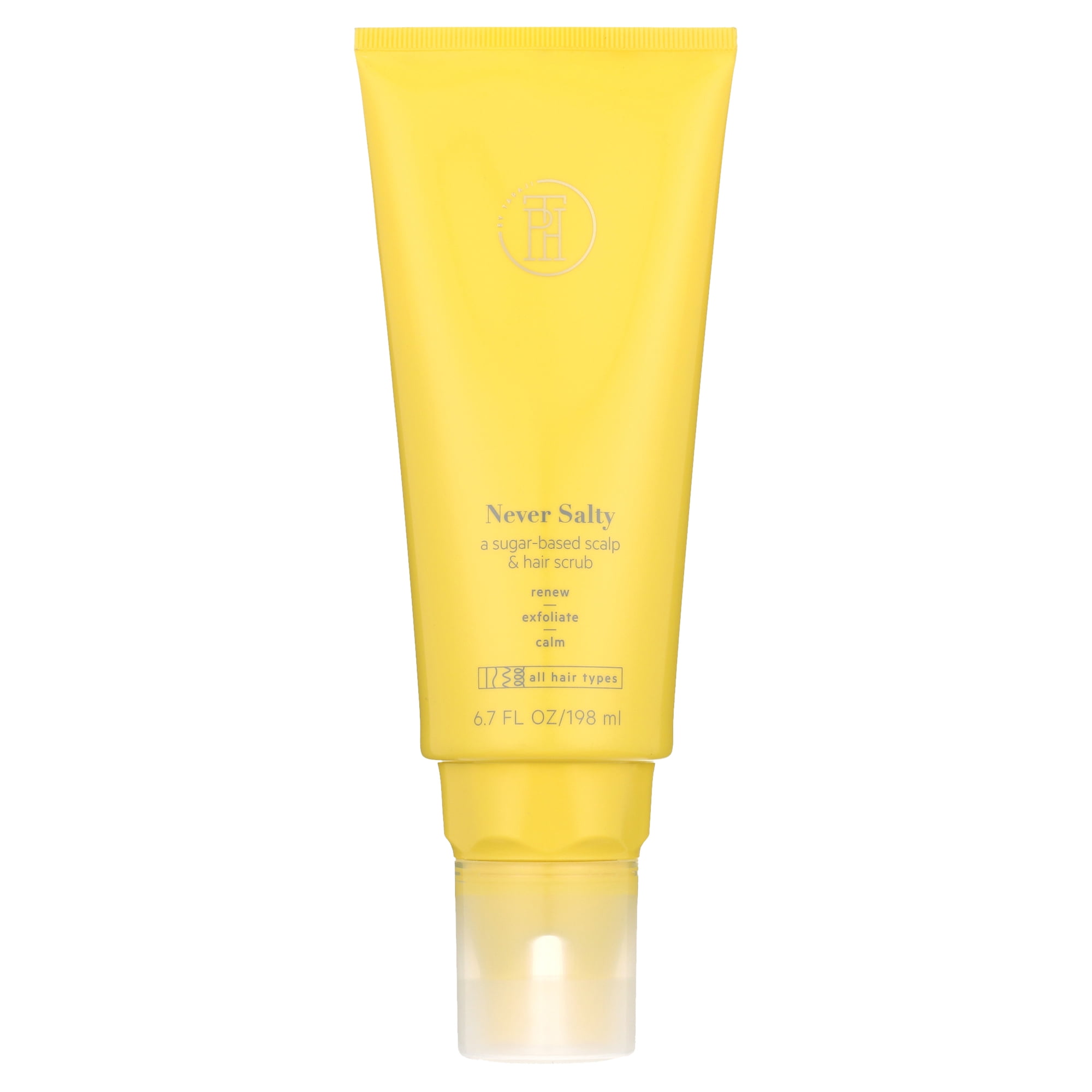 TPH BY TARAJI Never Salty Exfoliating Sugar Scalp Scrub with Apple Cider Vinegar  Sugar Crystals  Coconut & Peppermint Oils  6.7 oz.