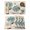 pink, variant on Blue Tulip Placemats Set of 8, Vintage Floral Leaves Butterfly Plants Beige Placemats for Dining Table, Place Mats for Kitchen Tabletop, Waterproof Wipeable Dining Table Mats Set