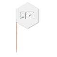 thumbnail image 1 of Keyboard Symbol ctrl V Art Deco  Fashion Toothpick Flags Cupcake Picks Party Celebration, 1 of 3