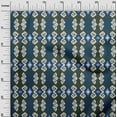 thumbnail image 2 of oneOone Georgette Viscose Fabric Diamond & Swirl Ikat Print Fabric BTY 42 Inch Wide, 2 of 4