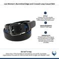 thumbnail image 4 of Lee  Burnished Edge and Crossed Loop Casual Belt (Women), 4 of 4