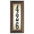 thumbnail image 1 of QualArc LTV-1303-AC 15 in. Edgewood Vertical Lighted Address Plaque in Antique Copper Frame Color, 1 of 1