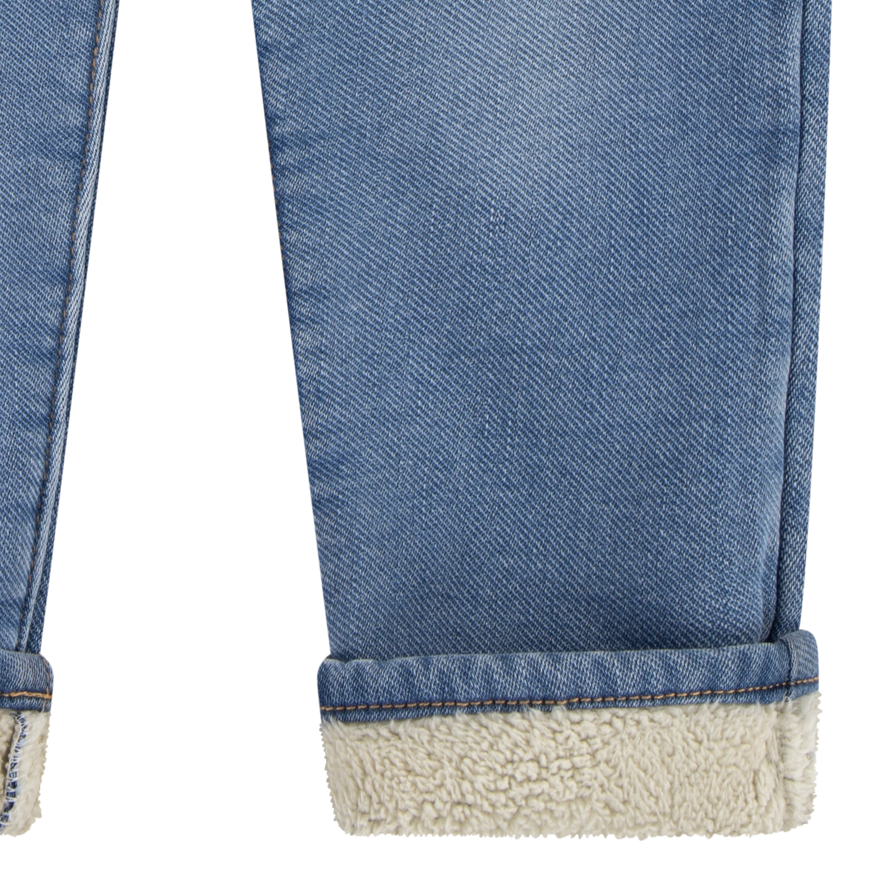 Levi's Girls Toddler Fleece Bonded Paperbag Jean, Sizes 2T-4T
