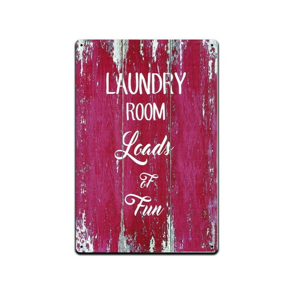 Laundry Room Loads And loads Of Fun Vintage looking Tin Sign TS121