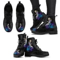 thumbnail image 5 of Zapatillas altas con estampado de flor y calavera para Mujer, botines de Mujer a la moda para otoño e invierno, Botas para adultos de talla grande 43 góticas 2024, 5 of 5