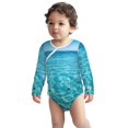 thumbnail image 2 of Xecao Crystal Clear Ocean Waves Print Baby unisex-baby Cotton Long-sleeve Bodysuits-2 Years, 2 of 6