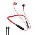 thumbnail image 1 of Auricular Medio en la oreja Auriculares estéreo inalámbricos a prueba de agua Auriculares compatibles con Bluetooth 4.2 Auriculares para colgar en el cuello, rojo Inevent EL000087-03, 1 of 7