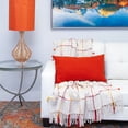 thumbnail image 5 of Parkland Collection Transitional Solid Orange 14" x 26" Pillow, 5 of 5