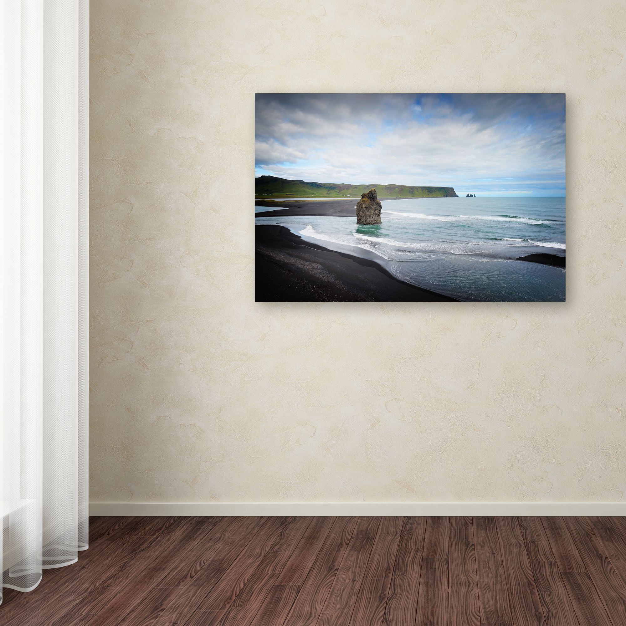 Trademark Fine Art 'An Afternoon in Dyrholaey' Canvas Art by Philippe Sainte-Laudy