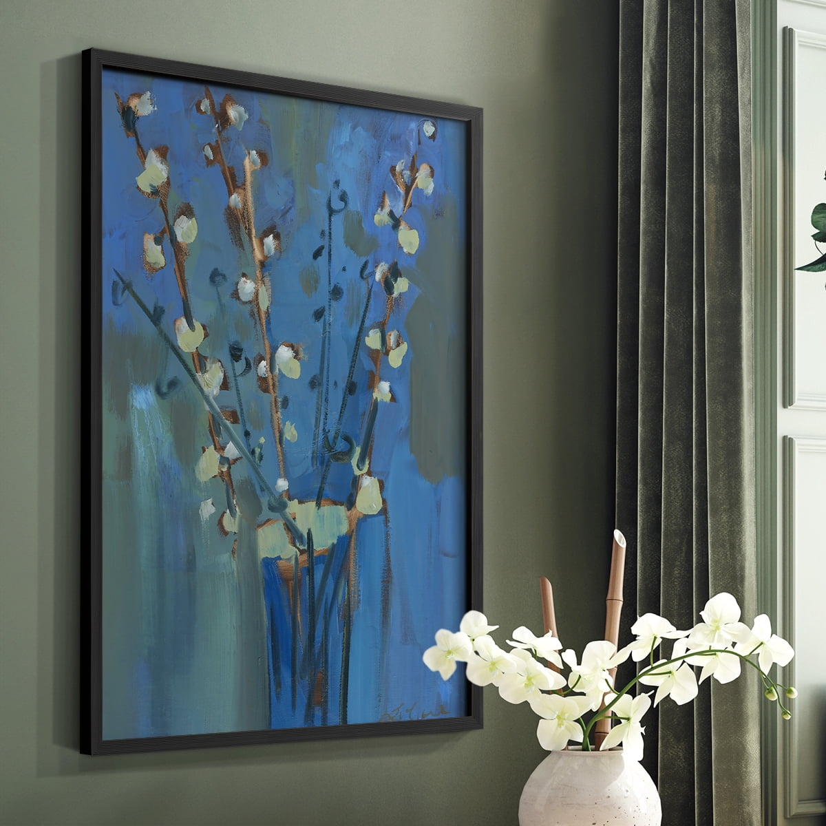 Winter Willow II Framed Print - Solid Wood in Single Picture Frame Solid Wood 2 Framed Print