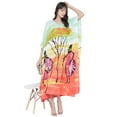 thumbnail image 6 of Women's Plus Size Kaftan Dresses Boho Long Maxi Dress Ladies Casual Hippie Kimono Sleeve Loose Caftan Online, 6 of 8