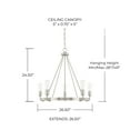 thumbnail image 3 of Capital Lighting 420061 Tanner 5 Light 27" Wide Chandelier - Bronze, 3 of 5