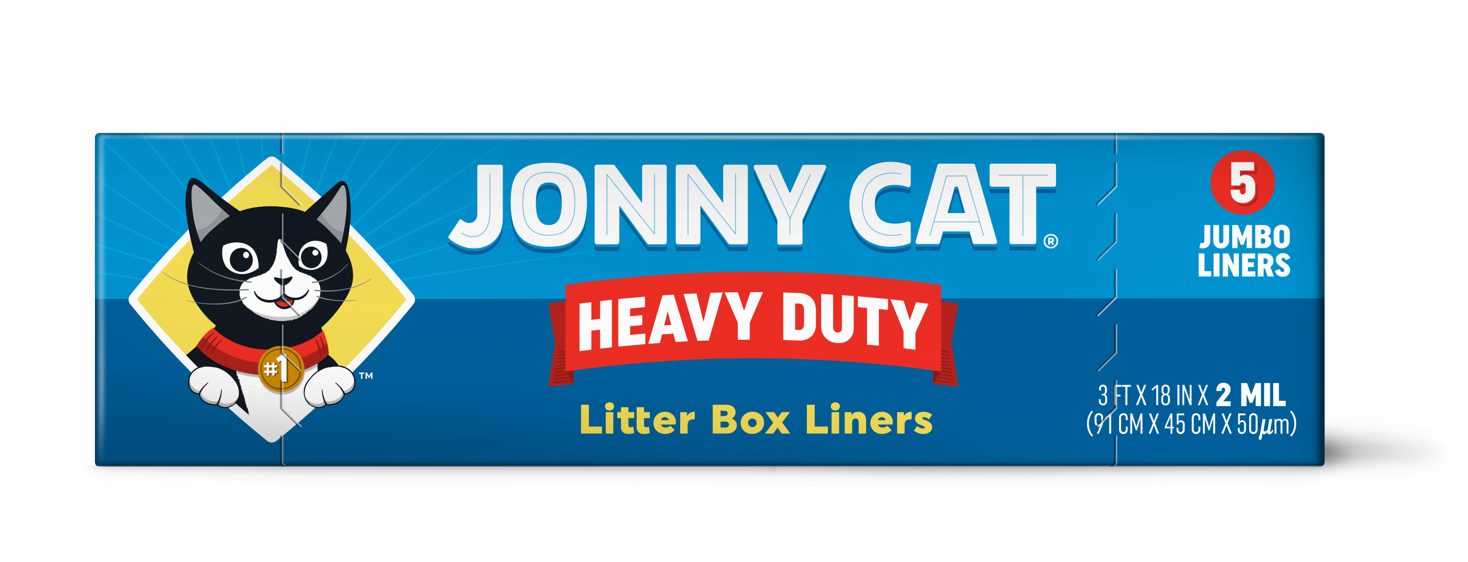 Jonny Cat Heavy Duty Jumbo Cat Litter Box Liners, 5 Count - image 5 of 7